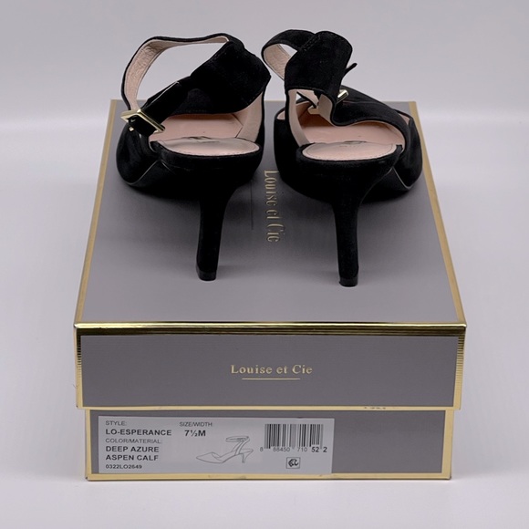 LOUISE ET CIE SUEDE LO ESPERANCE SLINGBACK PUMPS - Picture 5 of 5